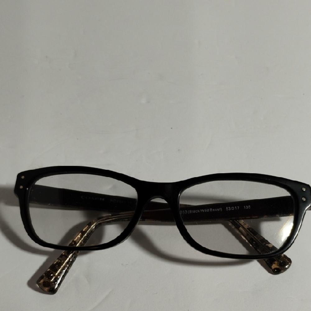 Coach 5353 Black Wild Beast Eyeglasses Frames Only HC 6082 Woman's - Picture 11 of 12